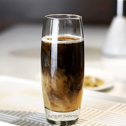 Image of bellemax 350 ML Drinking Glasses, Highball Lead-Free Glasses, Tumblers for Mixed Drinks, Water, Juice, Beer, Cocktail and Mixed Drinks (6)