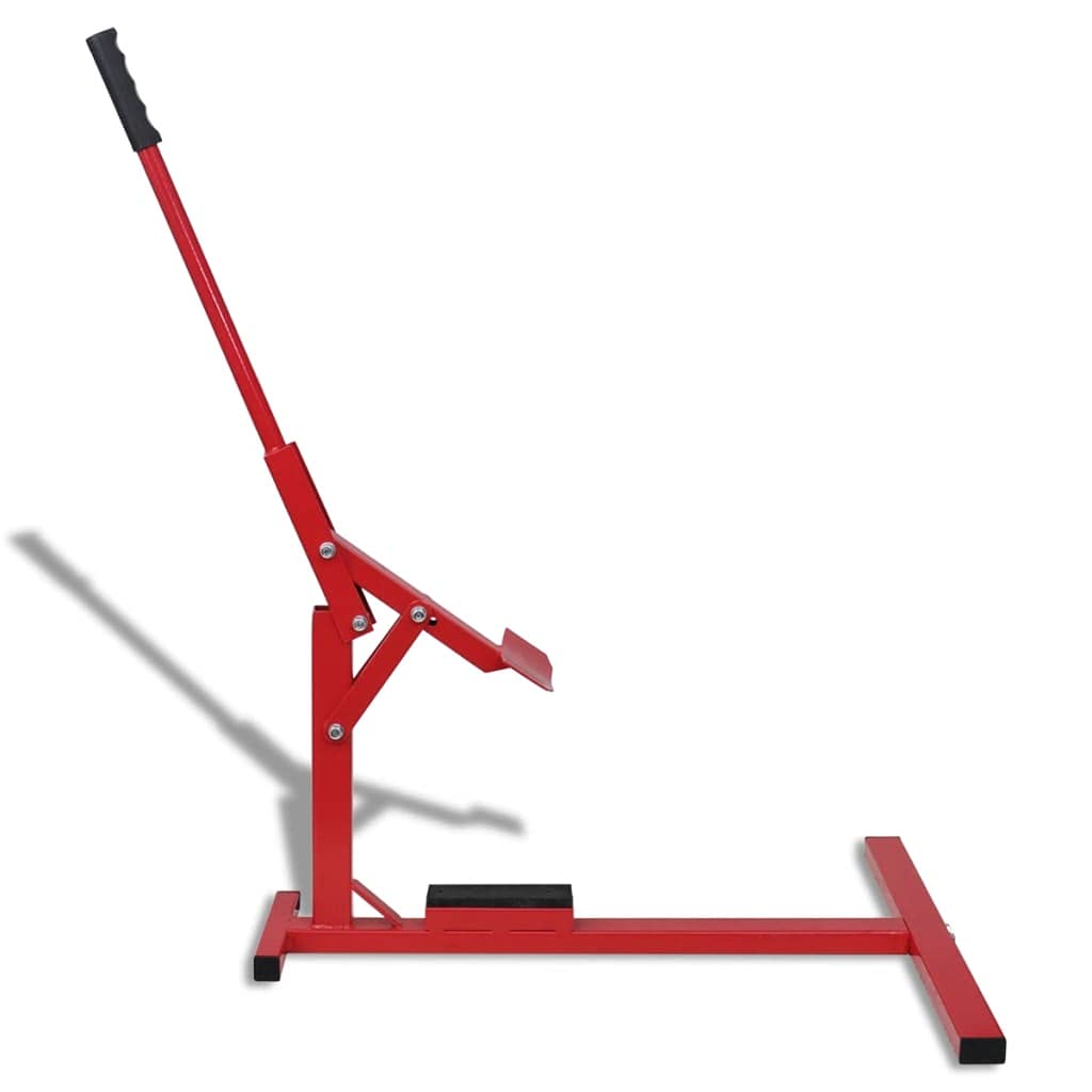Desmontador de neumáticos de motocicleta de acero portátil para neumáticos de 15 a 18 pulgadas, color rojo, diseño compacto, asa, protección de llantas, cambio de rueda, adaptador de presión