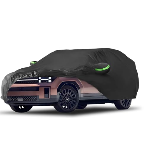 Image of Proadsy Custom Fit 2019-2026 Hyundai Santa Fe Car Cover Waterproof Outdoor | UV-Blocking Waterproof With Soft Lining Prevents Leaks & Scratches. Perfect For Sunny, Snowy Outdoor Parking, Garage Storage