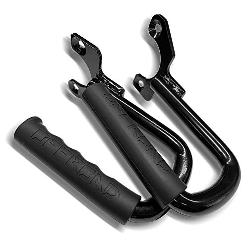 Hooke Road Wrangler TJ Front Grab Handles for 1997-2006 Jeep Wrangler TJ & Unlimited - Steel,Black by Hooke Road - Image 8