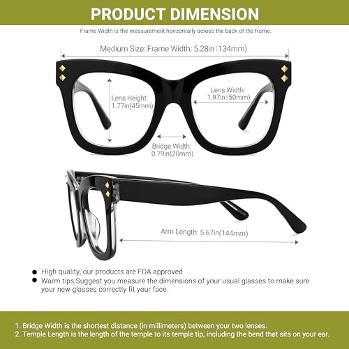 Image of VOOGLAM Square Blue Light Glasses for Women Anti Eyestrain Dry Eyes Computer Phone TV Eyewear Faustyna
