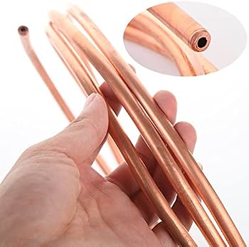 Tubo De Cobre 4mm X 2 Metros – OD 4 Mm ID 3 Mm – Para Frenos, Refrigeración Y Cables – Alta Conductividad