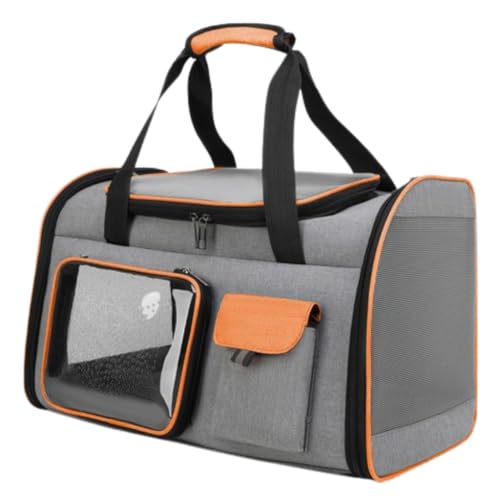 Bolsa De Transporte Luxo Estruturada 50 cm Suporta até 8kg (Cinza)