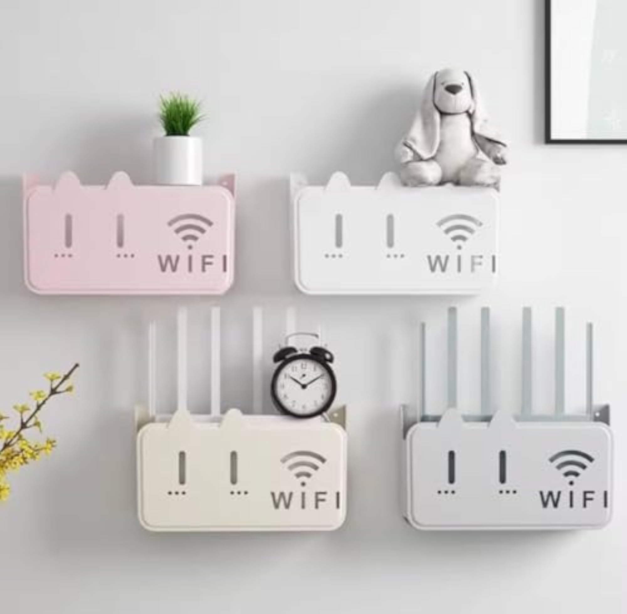 Router WiFi Storage Box Case Wall Mount for Modem & Smart Devices