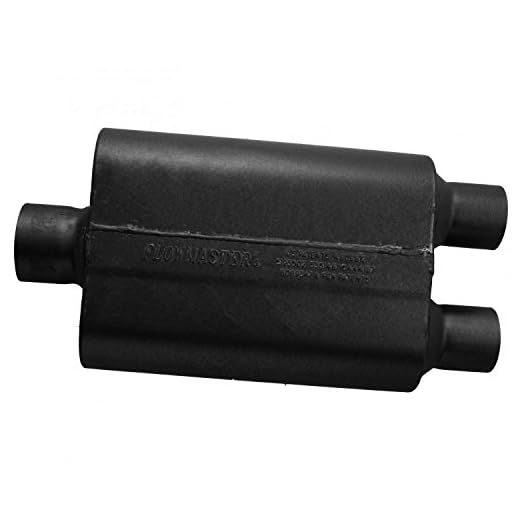 Flowmaster 8430452 Super 44 Series Muffler 409S - 3.00 Center IN/2.50 Dual OUT - Aggressive Sound, Black