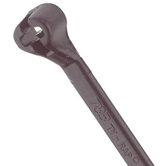 Thomas & Betts TY5234MX Cable Tie, UV Resistant Nylon, 18 lb, 14", Black