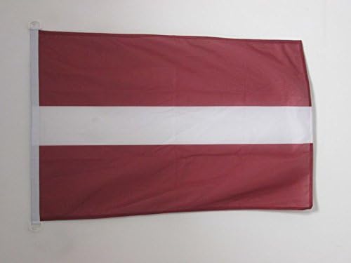 AZ FLAG, Latvia Flag, 2x3 Ft, For Outdoor, Latvian Banner Knitted Polyester with Two Plastic Rings, Fade Resistant