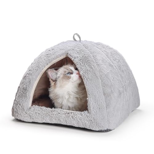 Cat Bed for Indoor Cats - Cat Cave Beds Cat House Cat Tent with Removable Washable Cushioned Pillow, Soft Kitten beds,Cat Beds & Furniture, for Small and Medium Pet Bed