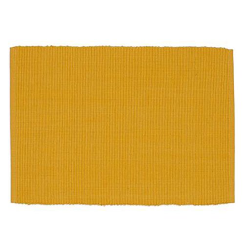 Design Imports Baja Cantina Cotton Southwest Table Linens, Placemat 13-Inch by 19-Inch, Maize Yellow