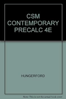Paperback CSM CONTEMPORARY PRECALC 4E Book