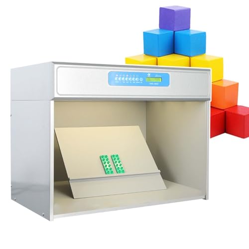 HCAUYNN Led-Lichtkabine Mit Simulationsumgebung, 6 Lichtquellen, Beliebige Kombination, Elektronischer Farbabgleichskabine