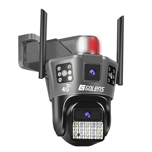 Image of WC16K 3MP HD Dual Lens 4G CCTV Camera for Home Outdoor | Color Night Vision | 355 PTZ | AI Motion Tracking | Two-Way Audio | Waterproof | Phone Push Alarm | Built-in Siren