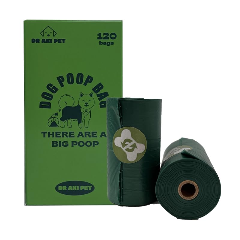Image of eco-friendly dog poop bag durable and guaranteed leakproof, lavender scented extra thick waste bag 120count