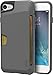 Silk iPhone 7/8 Wallet Case - Wallet Slayer Vol. 1 [Slim + Protective + Grip] Credit Card Holder for Apple iPhone 8/7 - Gray Area