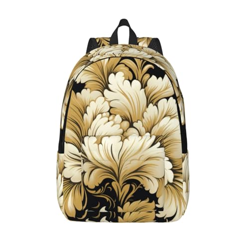 Sac à dos en toile WURTON avec motif damassé pour le travail et la randonnée un