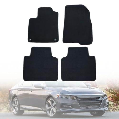 Tapis de sol velours noir Honda Accord pour trajets quotidiens et voyages famille