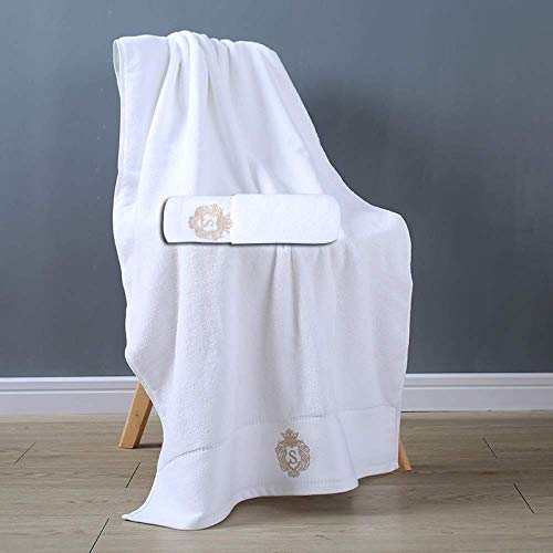 Serviette de bain blanche douce pour peau sensible 100% velours