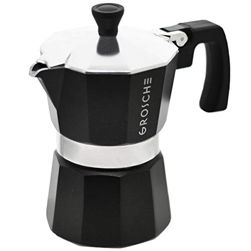 image for GROSCHE Milano Stovetop Espresso Maker Moka Pot 3 espresso Cup - 5 oz,