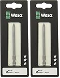 Wera 851/4 Z SB Kreuzschlitz-Bit für Phillips-Schrauben, 2 x 89 mm, 1 Stück, 05073521001 (Packung...