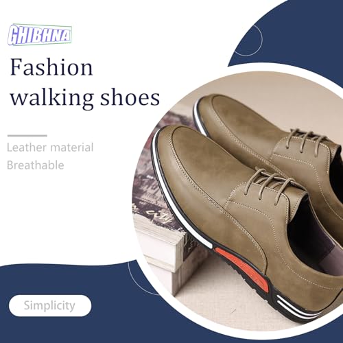 Men's Leather Oxford Casual Shoes Business Lace-Up Flat Non-Slip Fashion Dress Loafers Work Walking Driving Oxford Sneakers2