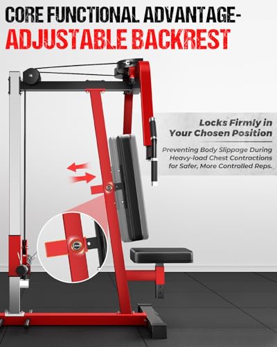 Image of Chest Fly Machine, CF01-PRO PEC Fly and Reverse Delt Machine, Upper Body Workout Equipment with Adjustable Backrest for Pectoral and Rear Deltoid, Chest Training Machine for Home Gym