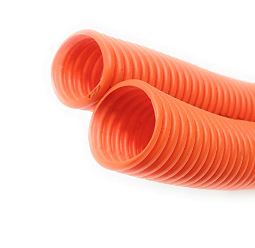 RiteAV - 250 Foot (75 Meter) 1-1/4 Direct Burial Corrugated Conduit for Outdoor Ethernet and Or Fiber Optic Cables with Pull String