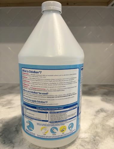 Image of OdoBan Disinfectant Concentrate and Odor Eliminator, Made in the USA, Fresh Linen Scent, 4 Gallons