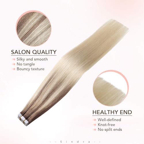 Image of Sindra Invisi Edge Tape in Hair Extensions Human Hair