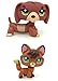 WOOMAX Littlest Pet Shop LPS Giocattolo Maroon Bassotto Cane + Arancio Redish Brown Firefox Volpe Occhi Verdi Cane LPS Per Ragazzi Ragazze Bambini Regalo