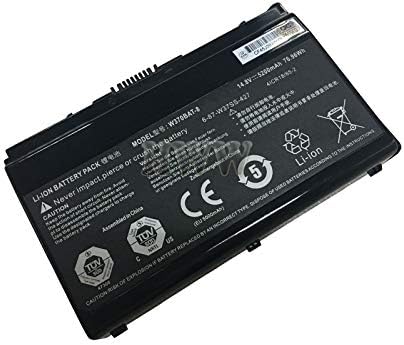 HWW New 14.8V 76.96Wh 5200mAh W370BAT-8 Battery Compatible with Clevo 6-87-W37ES-427 W350ET W350ETQ W355STQ Series