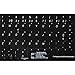 Portuguese Traditional Keyboard Stickers with Non Transparent Black Background for Computer LAPTOPS Desktop