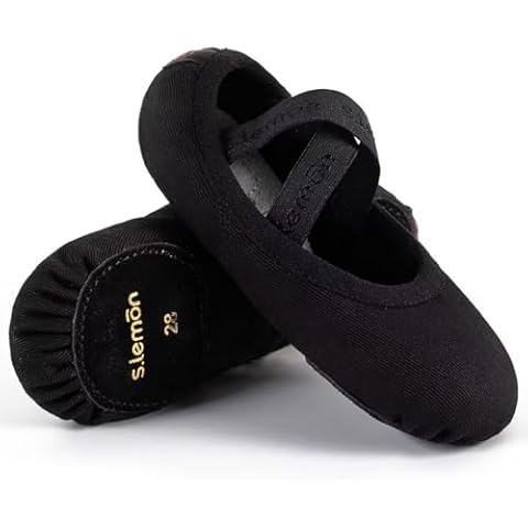s.lemon Girls Elastic Ballet Slippers Cover