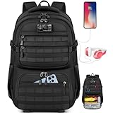 Mochilas para Hombre con Lonchera para Laptop 17 Pulgadas Lonchera Mochila Impermeable con USB Puerto Mochila de Trabajo...