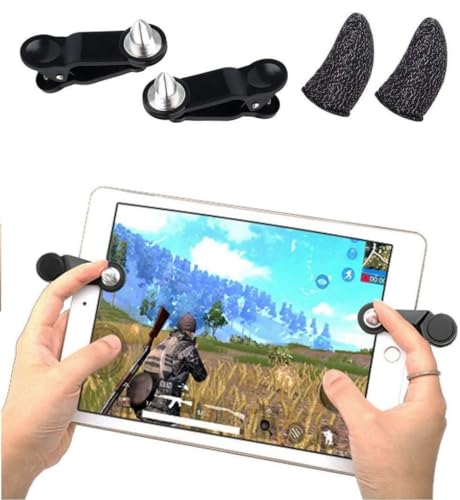 ipad タブレット用コントローラー　8本指　連打機能付 PUBG 荒野行動 楽天市場】【iPad連射版】 荒野行動 PUBG COD Mobile iPad