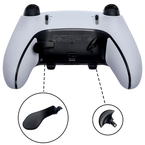 Image of 4PCS Metallic Back Paddles for PS5 Edge Controller, Interchangeable Metal Stainless Steel Back Buttons Replacement for PS5 Edge Controller - Controller NOT Included