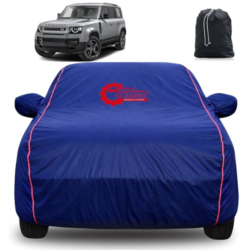 Image of 100% Waterproof Car Cover for Land Rover Defender 2020-2026 | All-Weather, Dustproof & UV Protection | Heavy-Duty 3-Layer Fabric | Custom Fit with Mirror & Antenna Pocket | Navy Blue