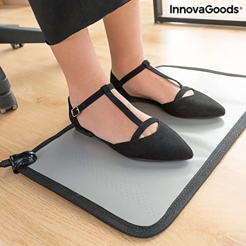 Miniatura 4 de Innovagoods Alfombrilla Eléctrica Calefactable, 2 Niveles De Temperatura 40-50 C Termostato De Seguridad, Se Puede Usar Con Calcetines Y Zapatos Puestos. Segura Y No Daña El Suelo.