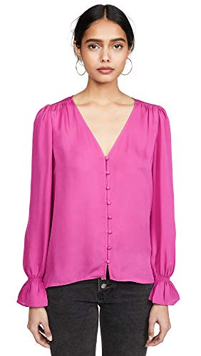 Joie Women's Bolona Blouse, Sangria, Pink, Medium