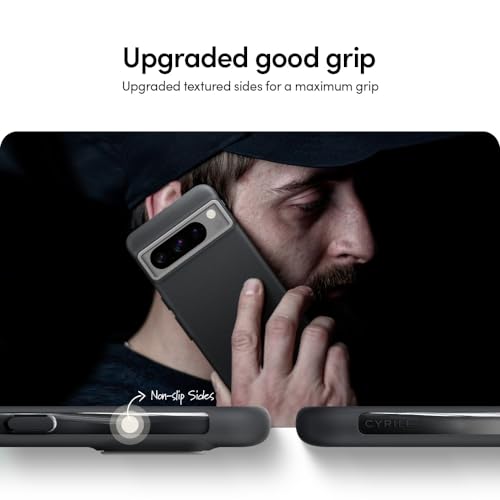 Image of Spigen Cyrill UltraColor | Google Pixel 8 Pro Case | Black Dark Grey Pixel 8 Pro Back Cover | TPU+Poly Carbonate - Dusk