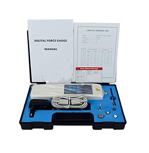 Force Gauge Meter Push Pull Tester Dynamometer with Inner Sensor Peak Load Value 200N/20kg/44 lbs