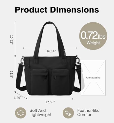 Bolso Tote para Mujer, estilo Puffy para viaje y uso diario miniatura 4