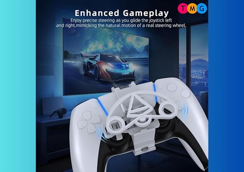 Image of TMG Game Controller Mini Steering Wheel for PS5 Remote Control,5 Racing Games Controller Steering Wheel Attachment Accessory for Playstation 5