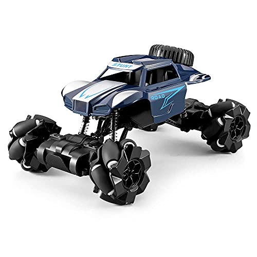QIYHBVR Remote Control Car, Off Road Monster Truck, 4WD All Terrain Climb Truck, 1:16 360° Rotation Drift Stunt Rechargeable Electric Vehicle Toy Vehicle for Boys Girls