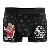 I Love You For Your Personality But That Dick Is A Huge Custom Funny Boxer Briefs Gift For Him Funny Birthday Valentines Day Gifts for Boyfriend Husband Naughty Underwear Couple Gifts for Men