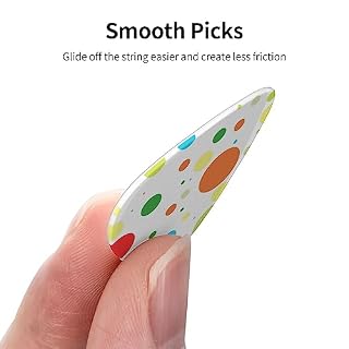 Twister Lot de 12 médiators tendance et durables à pois pour guitare électrique et basse - Les Beatles, Paul McCartney, John Lennon, RIngo Starr, George Harrison Twister Lot de 12 médiators tendance et durables à pois pour guitare électrique et basse – Image 3