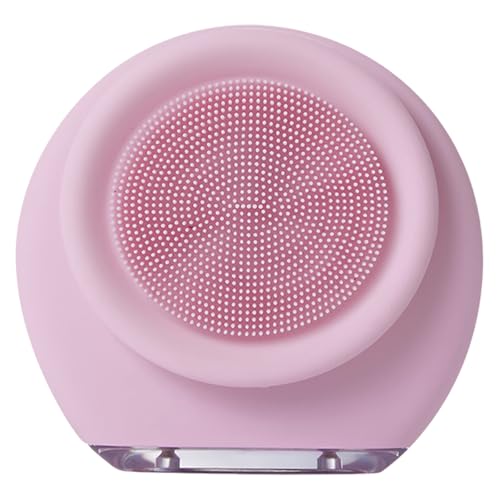 Limpiador facial de silicona recargable, exfoliante de limpieza impermeable, recargable por USB, limpiador facial eléctrico de silicona impermeable
