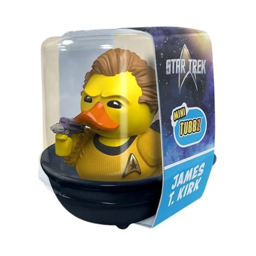 TUBBZ Mini James T. Kirk Figura Coleccionable de Pato de Goma de Vinilo – Producto Oficial de Star Trek – TV de Ciencia ficción, películas y Videojuegos