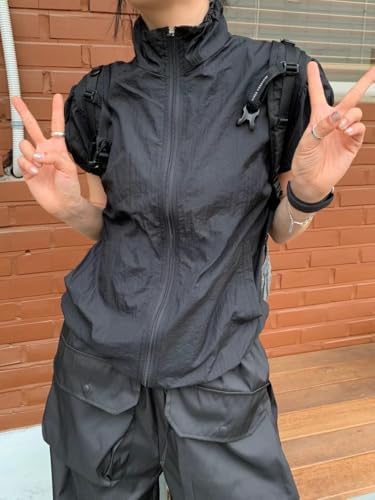 Y2k Jacket Women Vintage Outdoor Crop Puff Sleeve 2000s Y2k Summer Short Sleeve Jackets Korean Fashion Aesthetic2