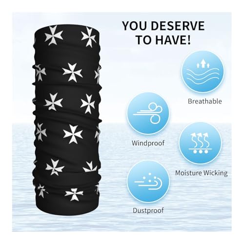 The Maltese Cross Neck Gaiters Face Masks Scarves Sun Protection Balaclavas Headbands Unisex4