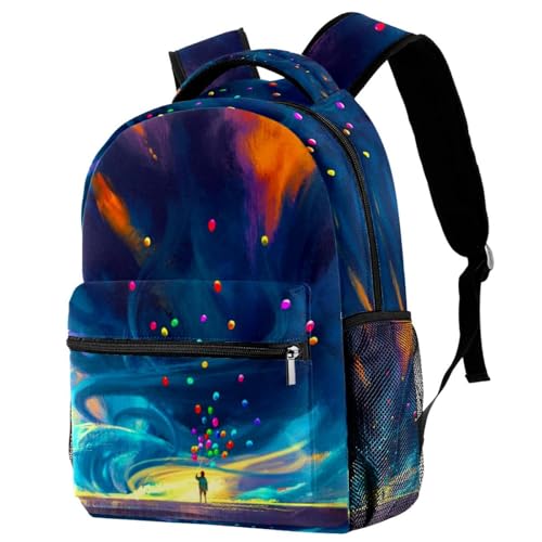 Sac à dos d'école et sac de voyage décontracté multicolore pour ados